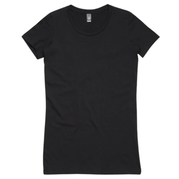 Ladies Black Fitted T-Shirts 100% Cotton